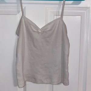 white tank top